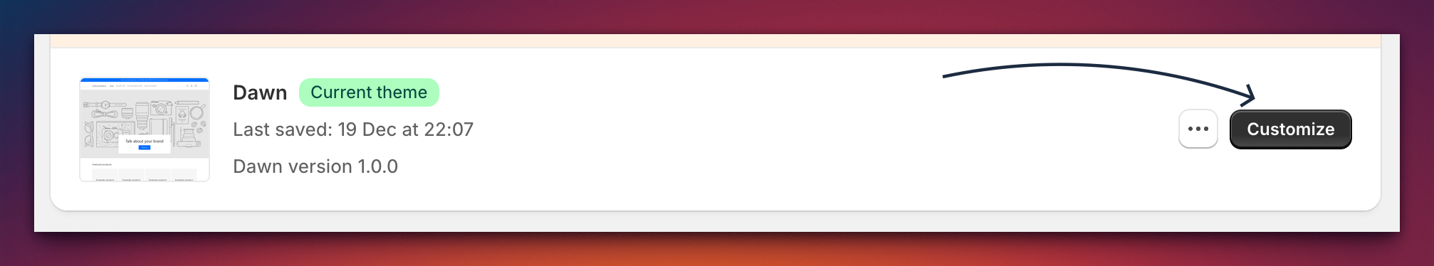Theme customization