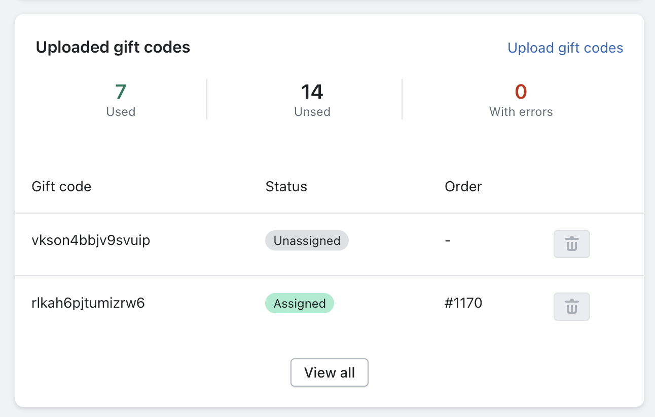 Assignment dashboard